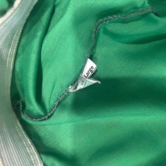 Vintage Green and white ruffled prairie style skirt size L (L3) - Picture 3 of 4